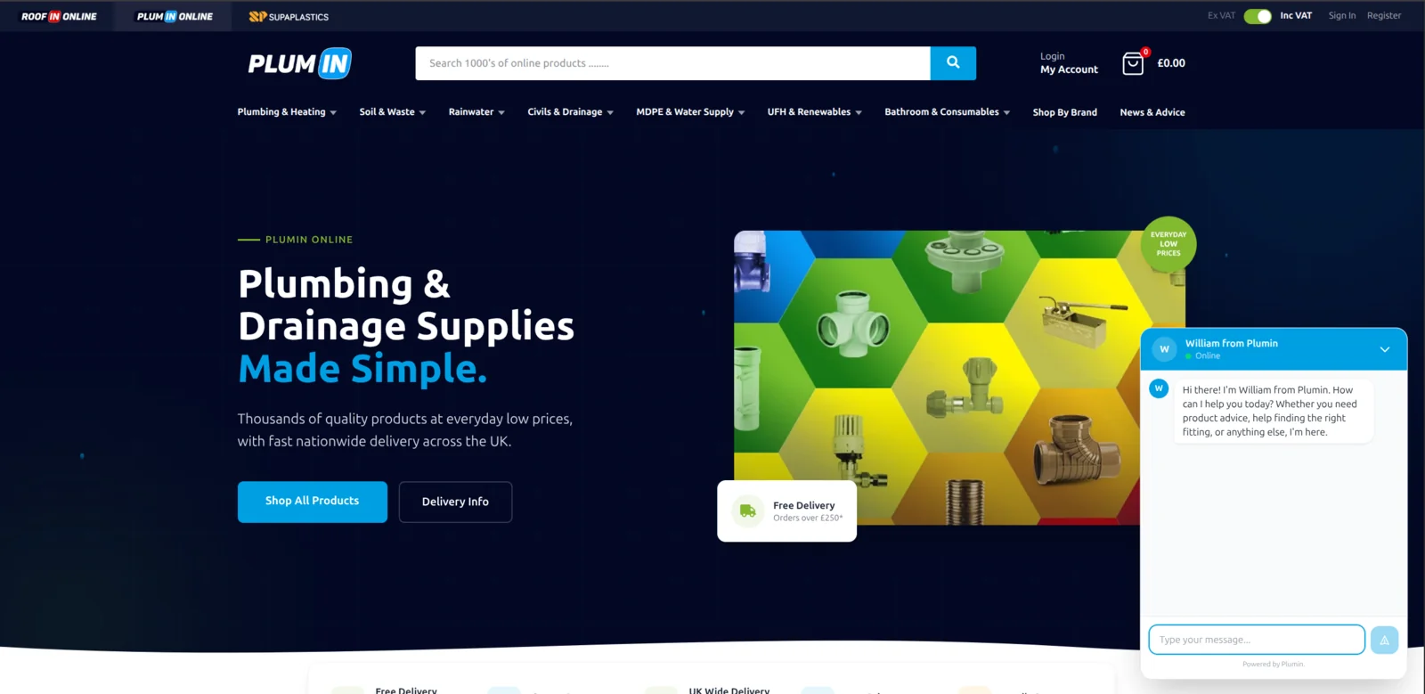 Plumin Online, designed and built by Varsuite